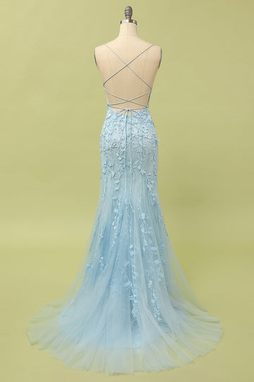 Vestidos De Cerimónia Azul Longo